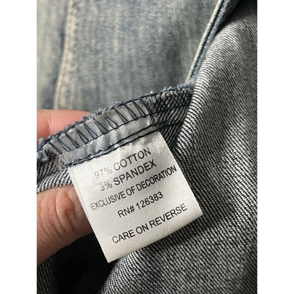 Midnight Velvet Embellished Aztec Cowgirl Core Denim Jacket Sz XXL Southwestern - Picture 4 of 7